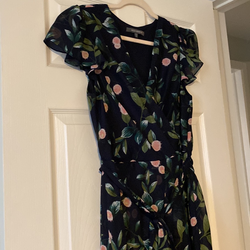 Women’s Size 12 Navy Blue Floral Maxi Dress
